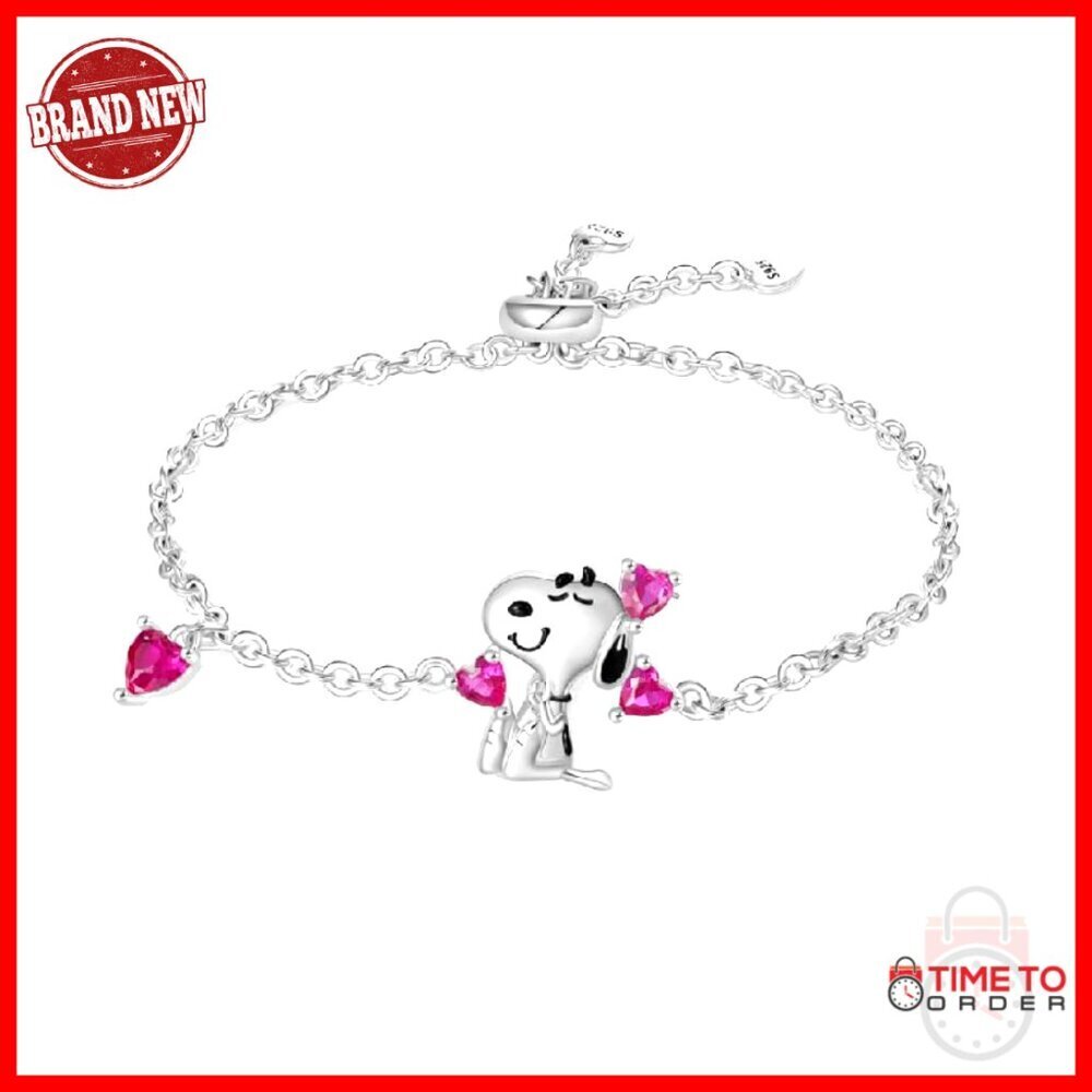 Sterling Silver Adjustable Charm Bracelet Elegant Minimal Heart Link Jewelry